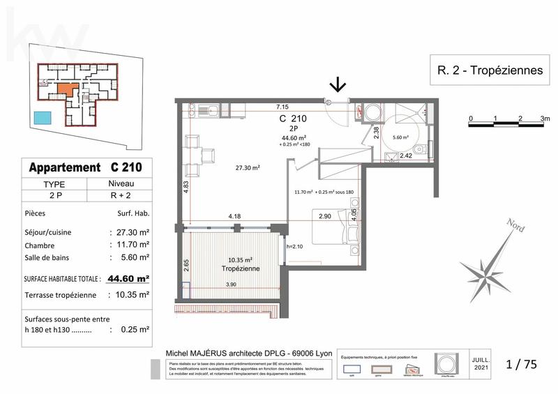 Appartement - 1 m² - 2 pièces
