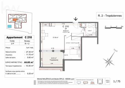 Appartement - 1 m² - 2 pièces