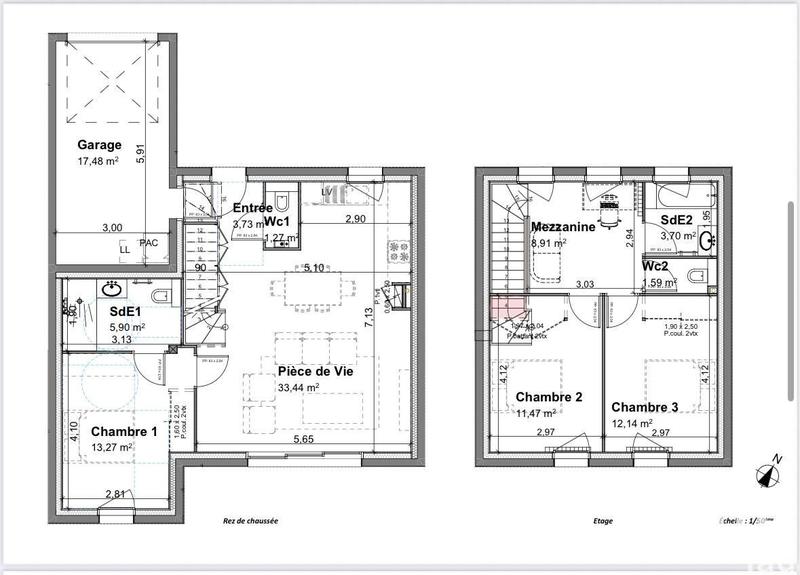 Maison - 95 m² - 4 pièces
