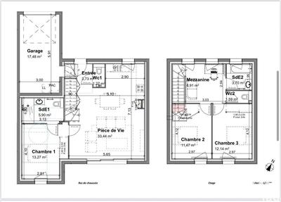 Maison - 95 m² - 4 pièces
