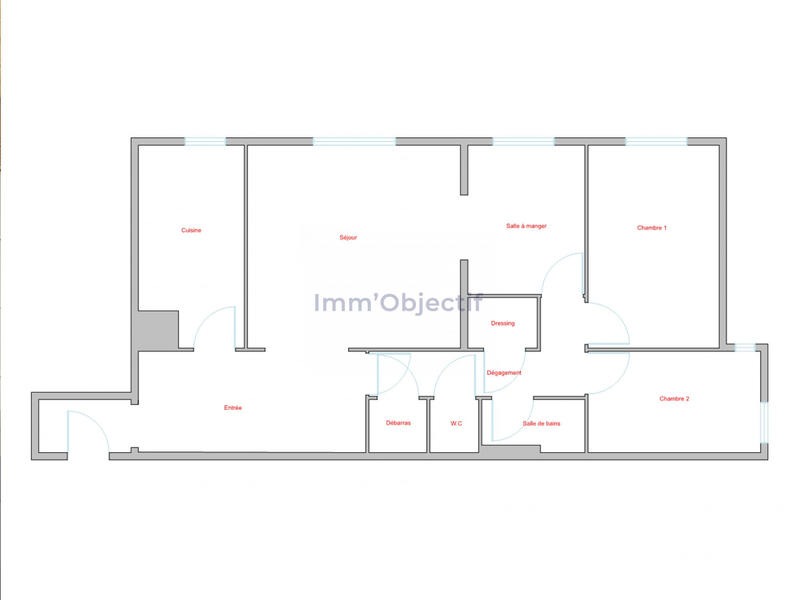 Appartement - 75 m² - 4 pièces