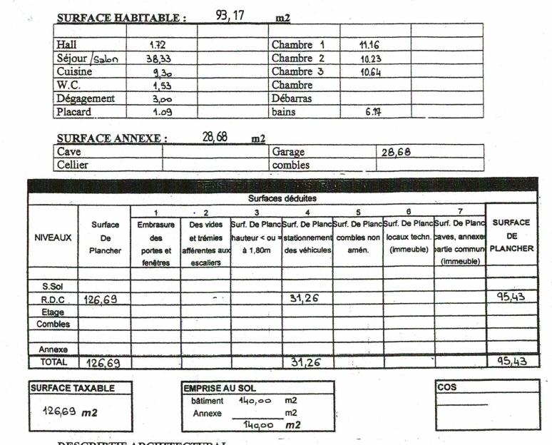 Maison - 93 m² - 5 pièces