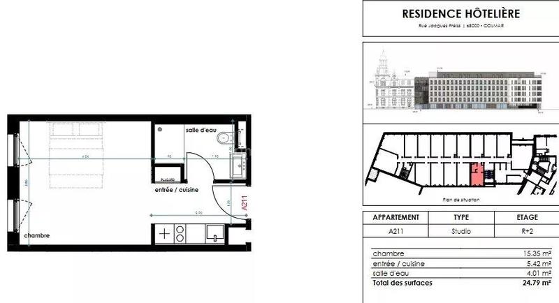 Appartement - 25 m² - 1 pièce