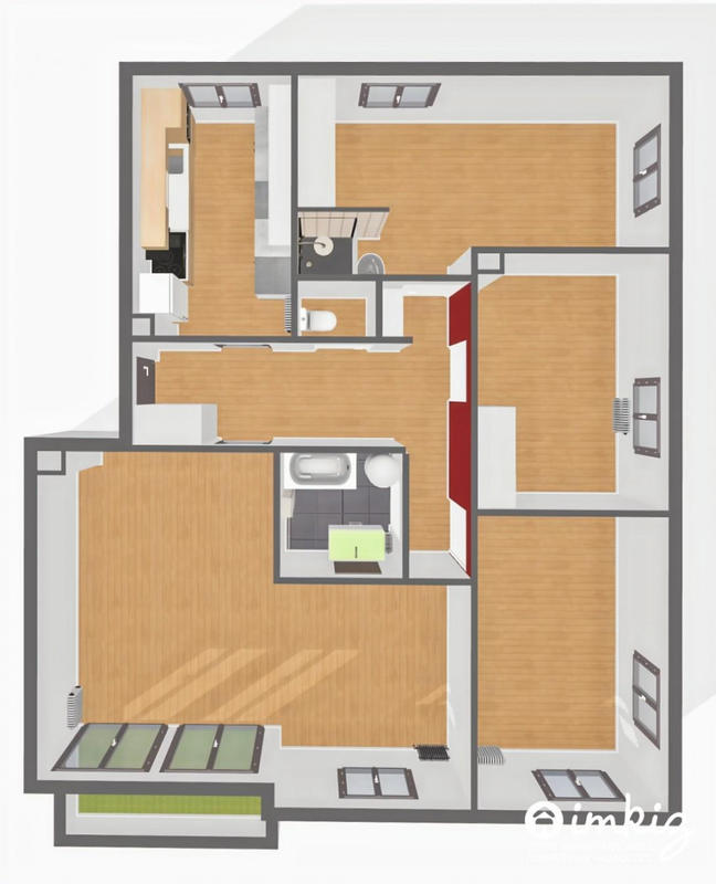 Appartement - 85 m² - 5 pièces