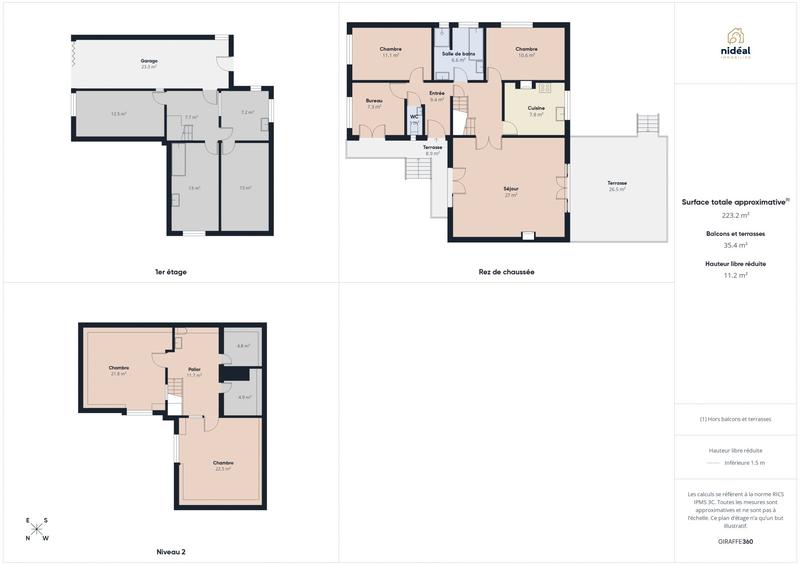 Maison - 132 m² - 6 pièces