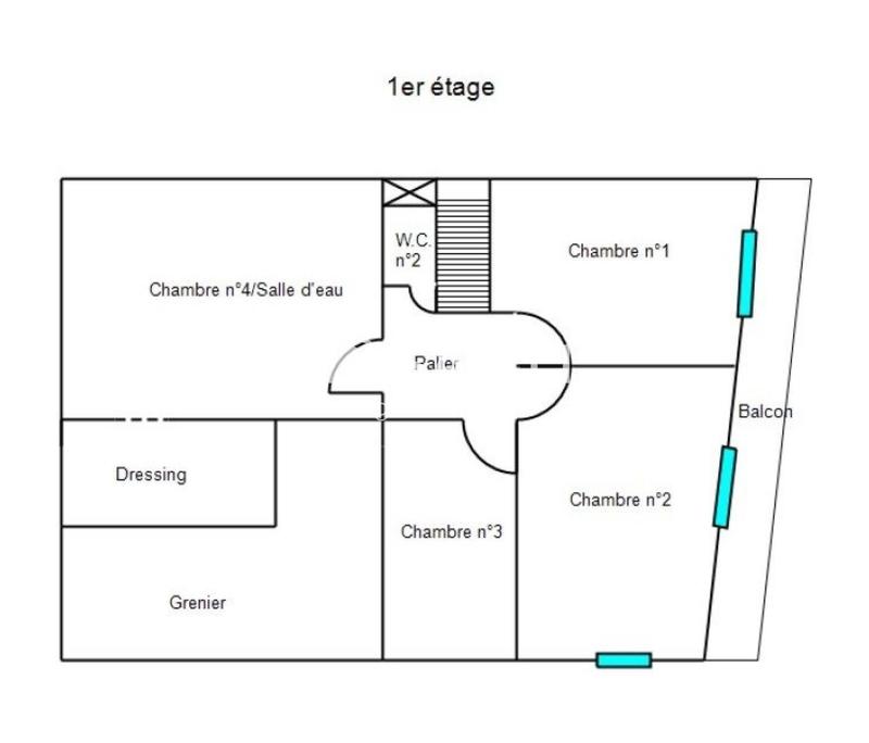 Maison de ville - 137 m² - 6 pièces