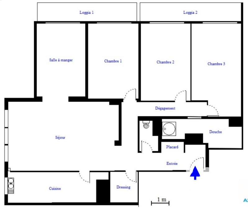 Appartement - 109 m² - 5 pièces