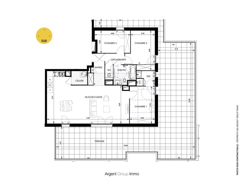 Appartement - 97 m² - 4 pièces
