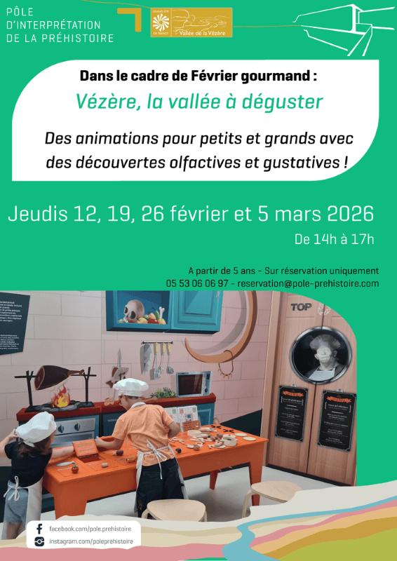 Février Gourmand au Pôle d'interprétation de la Préhistoire