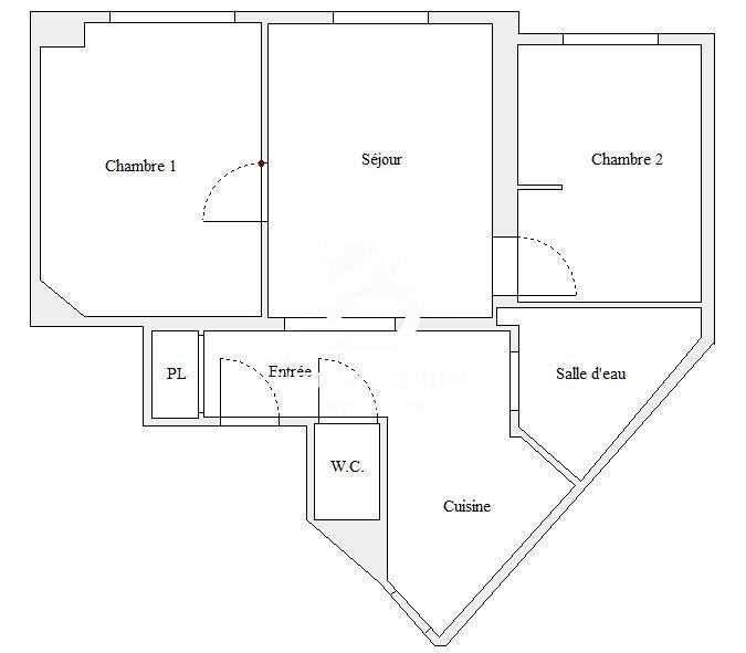 Appartement - 50 m² - 3 pièces