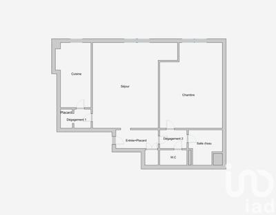 Appartement - 48 m² - 2 pièces