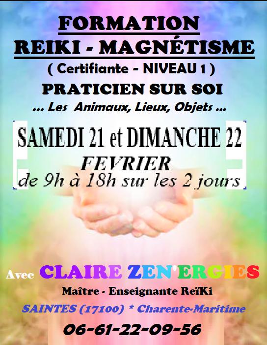 Formation certifiante Reiki - Magnétisme Niveau 1