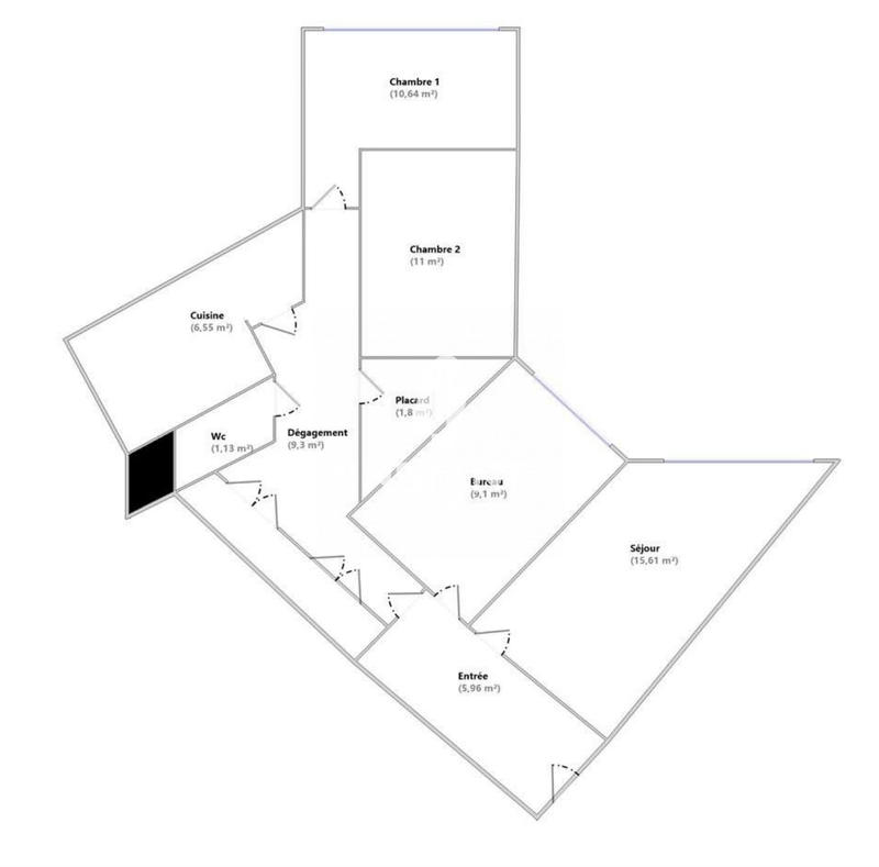 Appartement - 71 m² - 3 pièces