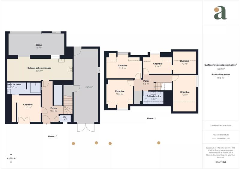 Maison - 110 m² - 7 pièces