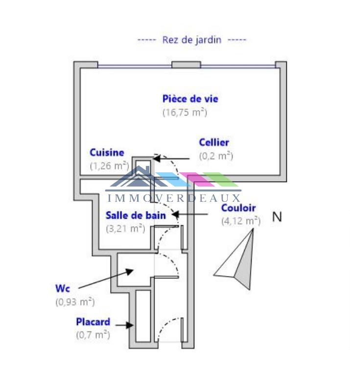 Appartement - 27 m² - 1 pièce