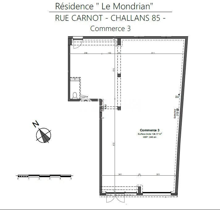 Local commercial - 124 m²