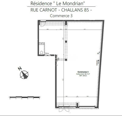 Local commercial - 124 m²