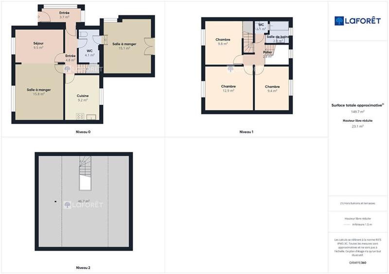 Maison - 98 m² - 6 pièces