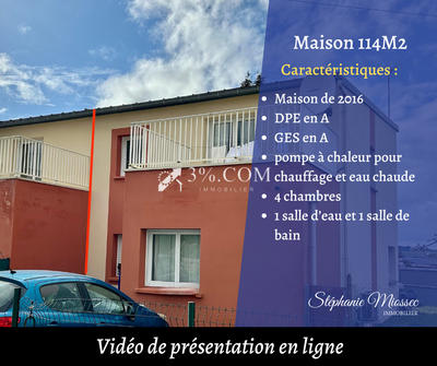 Maison - 114 m² - 5 pièces