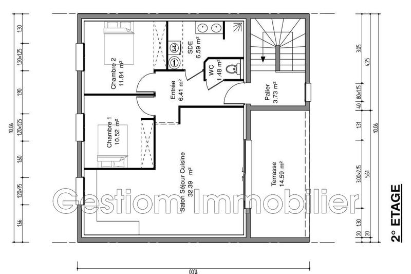 Appartement - 71 m² - 3 pièces