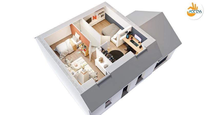 Maison - 64 m² - 5 pièces