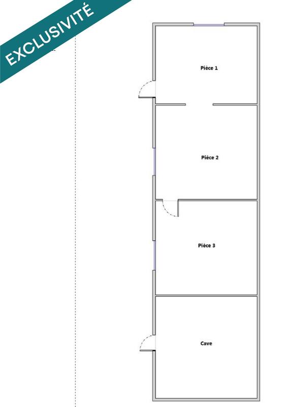 Maison de ville - 73 m² - 5 pièces