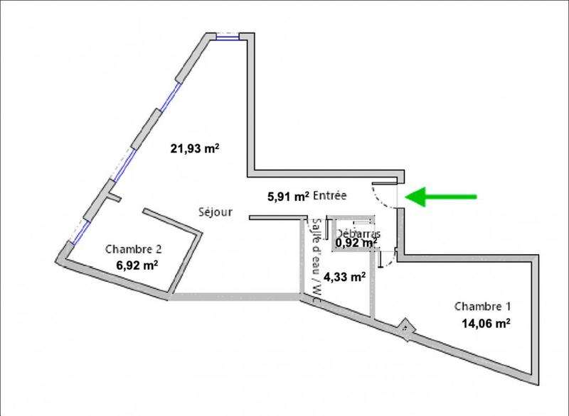 Appartement - 54 m² - 3 pièces