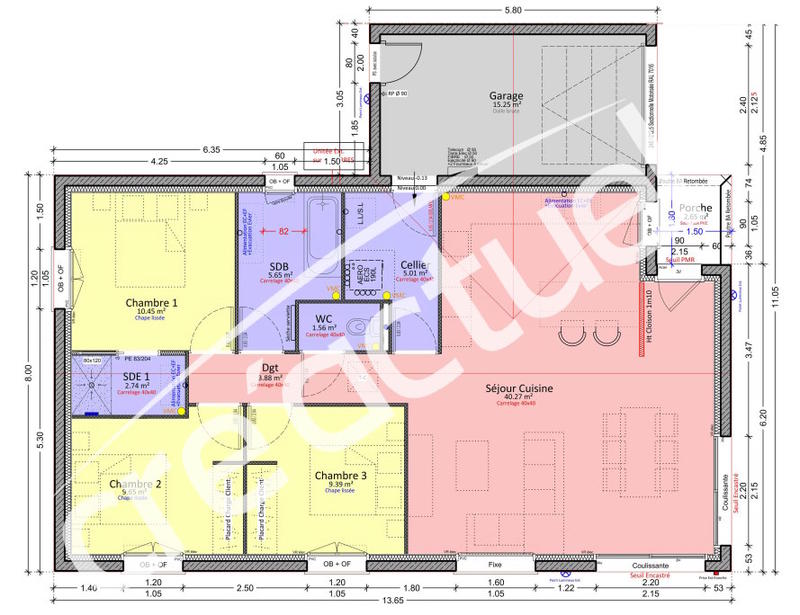 Maison - 88 m² - 4 pièces
