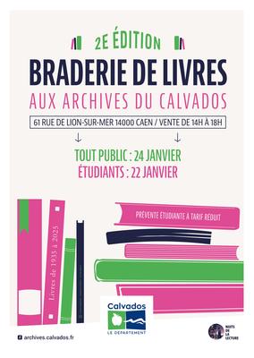 Braderie de livres aux Archives du Calvados