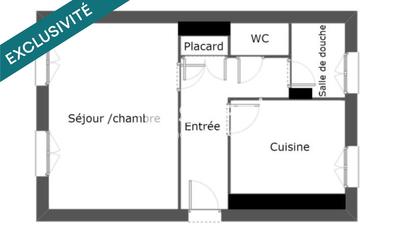 Appartement - 38 m² - 2 pièces