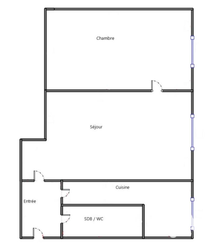 Appartement - 31 m² - 2 pièces