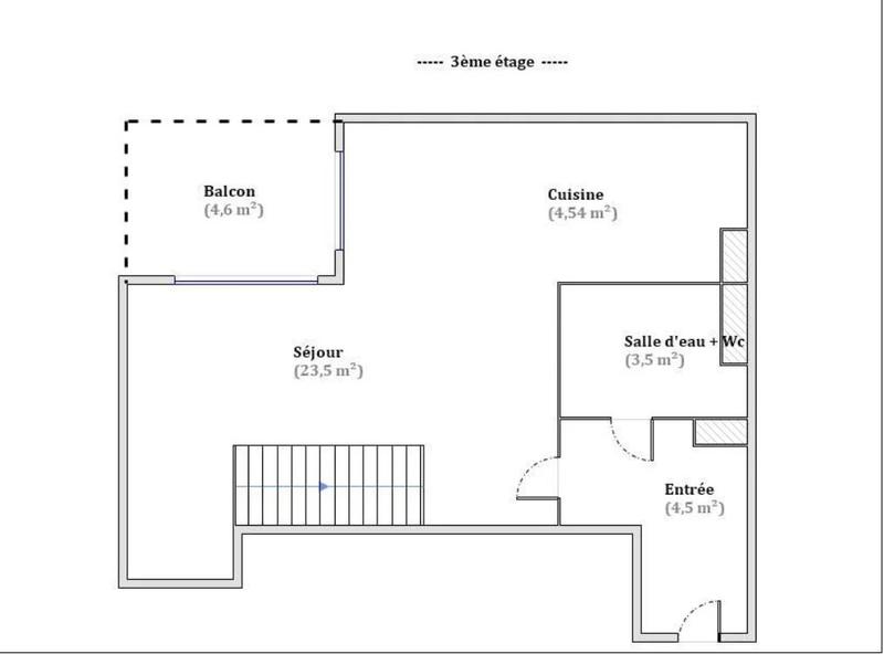 Duplex - 62 m² - 3 pièces