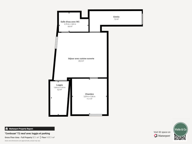 Appartement - 42 m² - 2 pièces