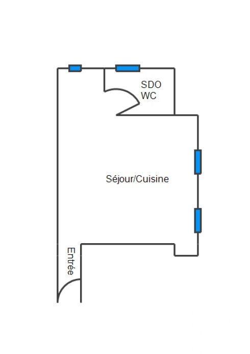 Appartement - 35 m² - 1 pièce