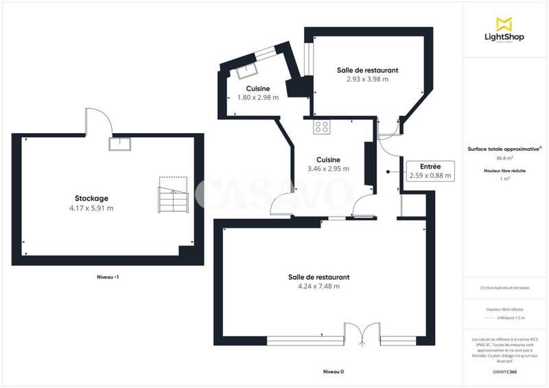 Fonds de commerce - 70 m²