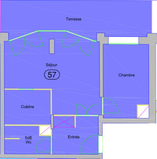 Appartement - 39 m² - 2 pièces