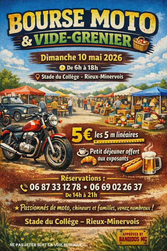 Bourse moto et vide grenier