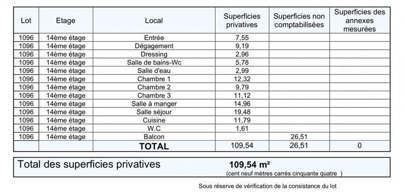Appartement - 110 m² - 5 pièces