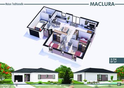 Maison - 87 m² - 5 pièces