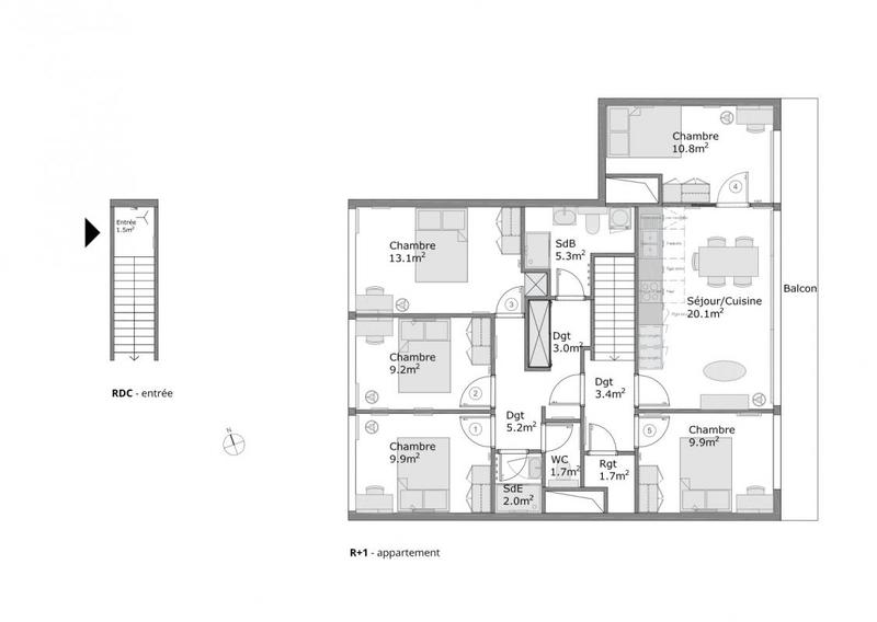 Appartement - 95 m²