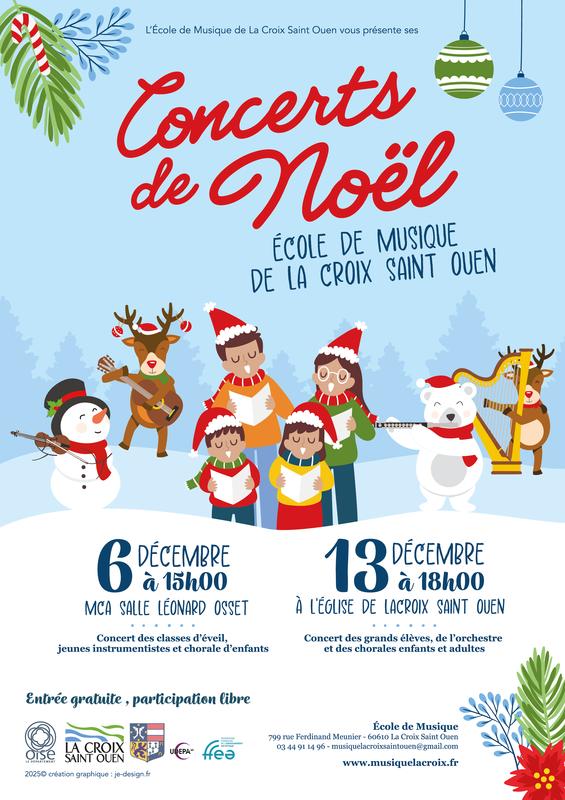 Concert de Noël des grands élèves, de la classe d'orchestre et la chorale adultes