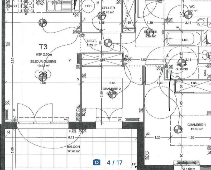 Appartement - 58 m² - 3 pièces