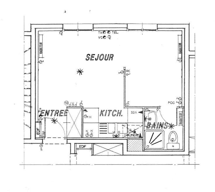 Appartement - 25 m² - 1 pièce