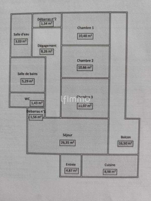 Appartement - 93 m² - 4 pièces