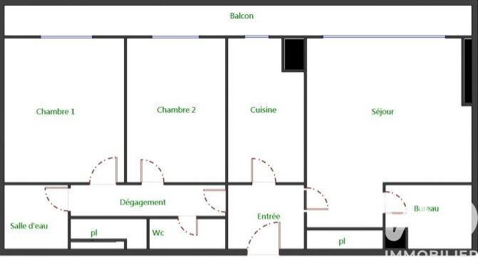 Appartement - 70 m² - 3 pièces