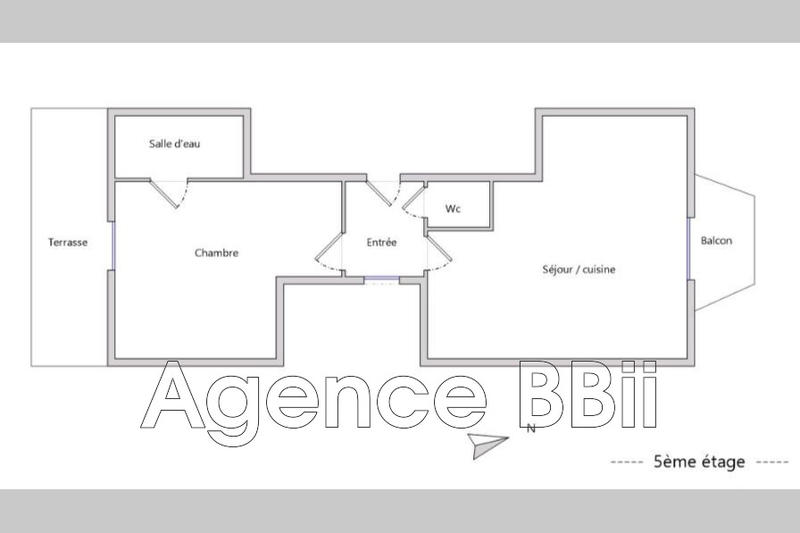 Appartement - 38 m² - 2 pièces