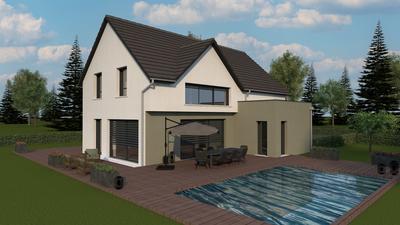 Maison contemporaine - 210 m² - 7 pièces