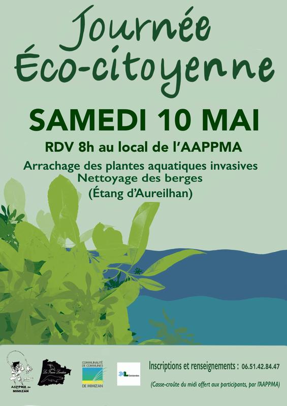 Journée Ecocitoyenne - Arrachage des plantes aquatiques invasives