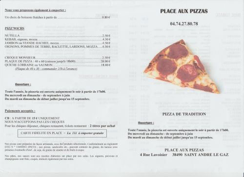 Place aux Pizzas