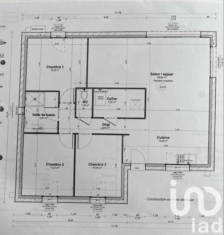 Maison - 92 m² - 5 pièces